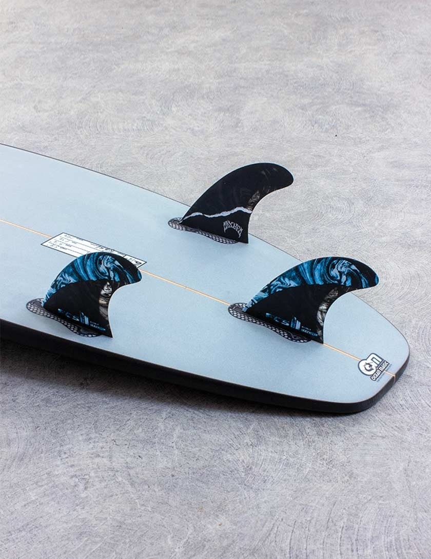 FCS II Matt Biolos PC Carbon / Blue Tri Set - Medium | Fins | FCS