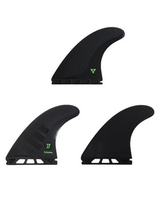 Futures John John Florence Alpha Tri Fin Set Medium - Black-Futures John John Florence Alpha Tri Fin Set Medium - Black-Green Overhead