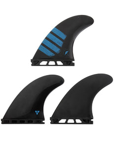 Futures F6 Alpha Tri Fin Set Medium - Carbon / Blue-Futures F6 Alpha Tri Fin Set Medium - Carbon / Blue-Green Overhead